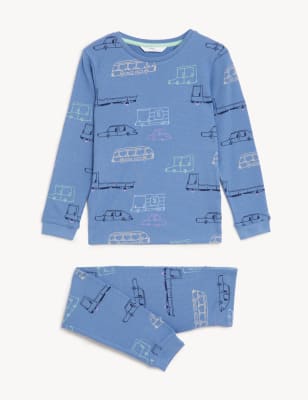 Pure Cotton Transport Pyjamas (1-8 Yrs) - FI