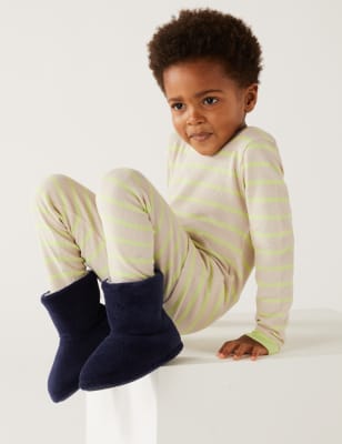

M&S Collection Pijama 100% algodón de rayas (1-8 años) - Lime, Lime