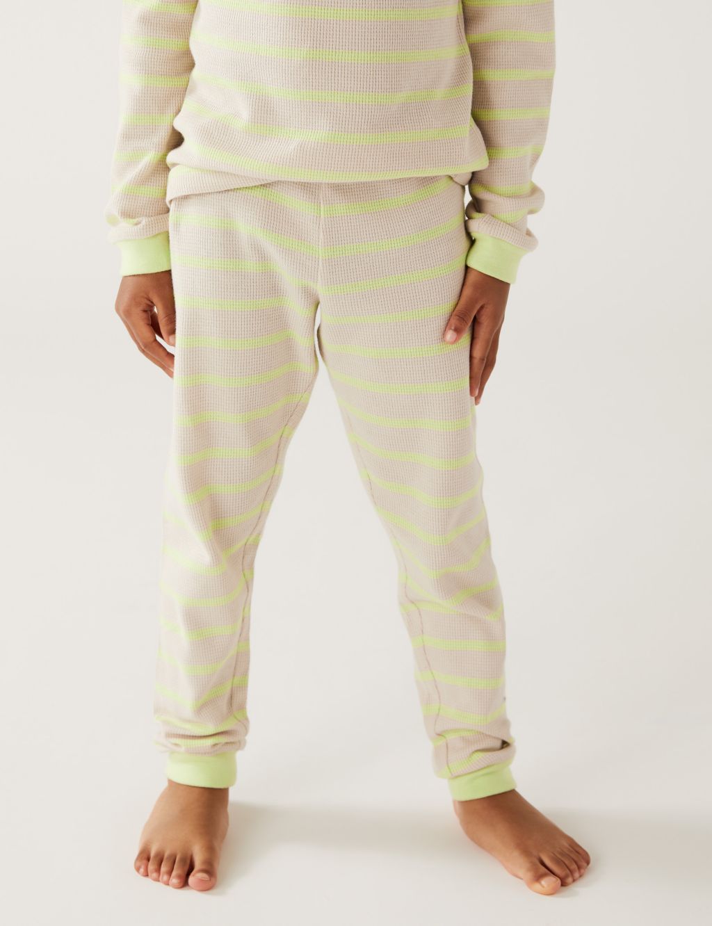 Pure Cotton Striped Pyjama Set (1-8 Yrs) image 3