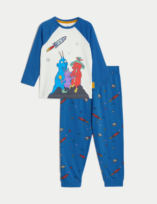

Boys M&S Collection Pure Cotton Smeds and Smoos™ Pyjamas (1-8 Yrs) - Blue Mix, Blue Mix