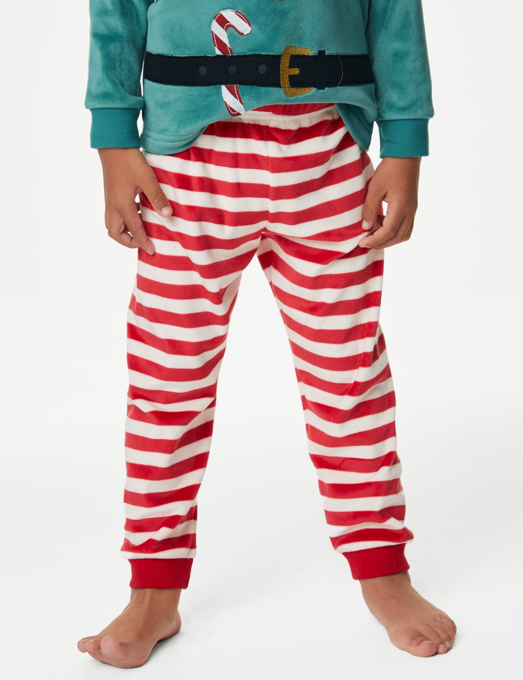 Velour Elf Pyjamas (1-8 Yrs) image 5