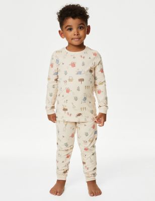 M&S Peter Rabbittm Pyjamas (1-6 Yrs) - 5-6 Y - Cream, Cream