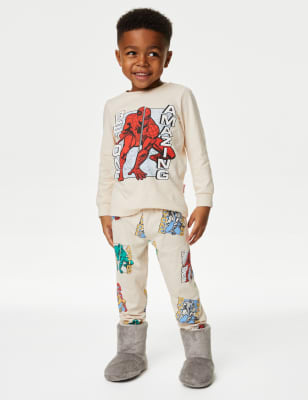 M&S Boy's Spider-Man Pyjamas (2-8 Yrs) - 2-3 Y - Ecru Mix, Ecru Mix