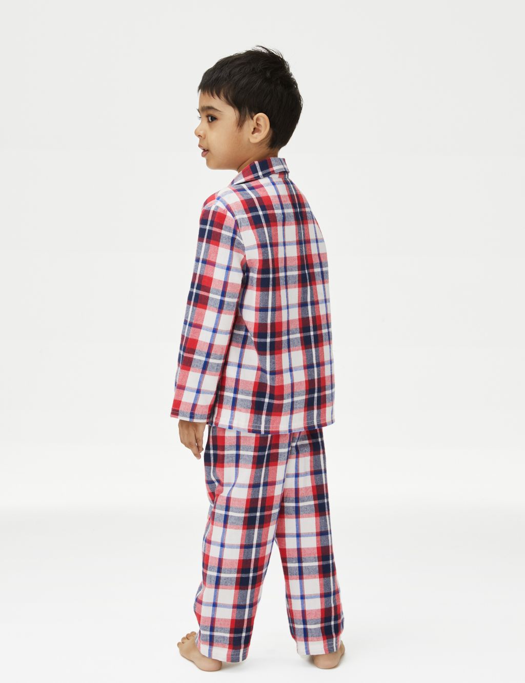 Pure Cotton Checked Pyjamas (12 Months - 8 Years) image 3