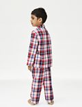 Karierter Schlafanzug aus reiner Baumwolle (1–8 Jahre)
