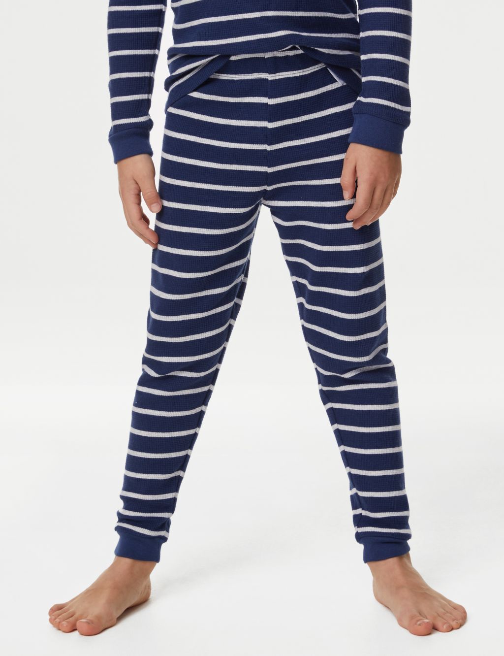 Pure Cotton Striped Pyjamas (1-8 Yrs) image 4