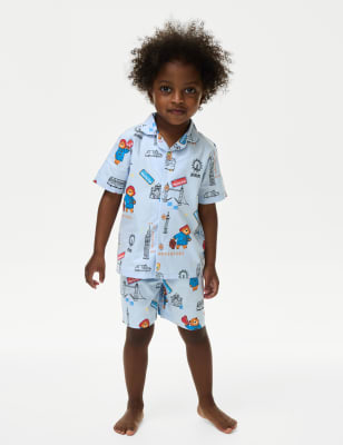 M&S Boys Paddington Pyjamas (1-7 Yrs) - 1-1+Y - Blue Mix, Blue Mix