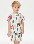 Schlafanzug aus reiner Baumwolle mit Paddington™-Motiv und Waffelmuster (1–7 Jahre)