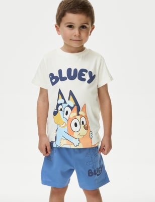 

Boys M&S Collection Bluey™ Pyjamas (1-7 Yrs) - Blue Mix, Blue Mix