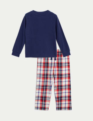 Pure Cotton Checked Pyjamas (1-8 Yrs)