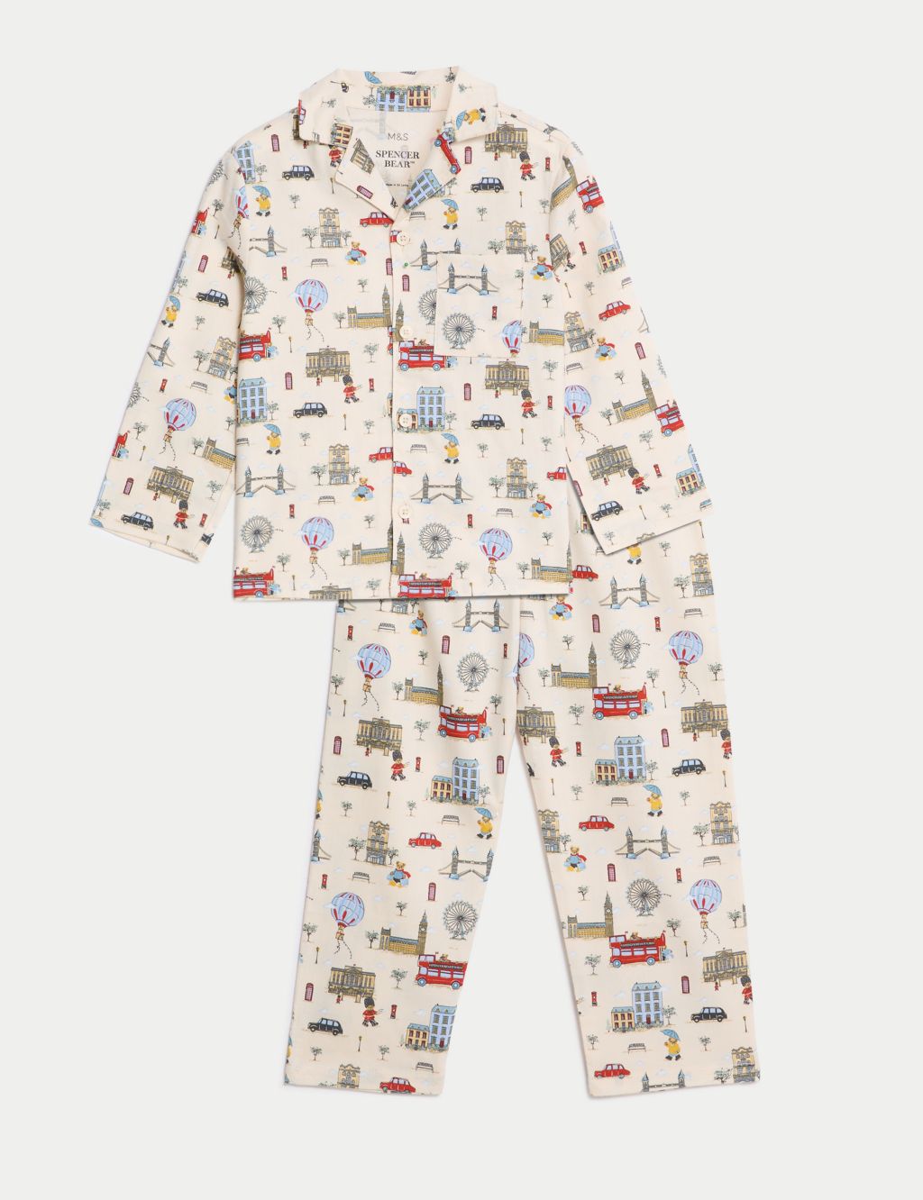 Pure Cotton Spencer Bear™ Pyjamas (1-16 Yrs)