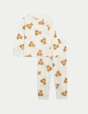 

Unisex,Boys,Girls Pure Cotton Spencer Bear™ Pyjamas (12 Mths-16 Yrs) - Ivory Mix, Ivory Mix