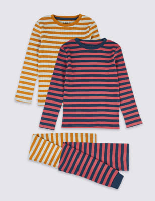 Proužkovan&aacute; bavlněn&aacute; pyžamov&aacute; souprava, sada 2&nbsp;ks (1&ndash;7&nbsp;let)