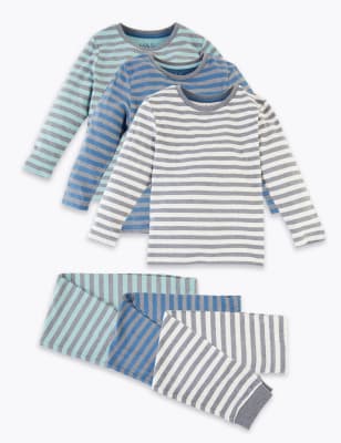 Proužkovan&aacute; pyžamov&aacute; souprava, sada 3&nbsp;ks (1&ndash;7&nbsp;let)