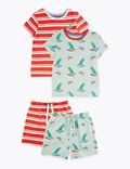 2 Pack Cotton Dino Short Pyjama Sets (1-7 Yrs)