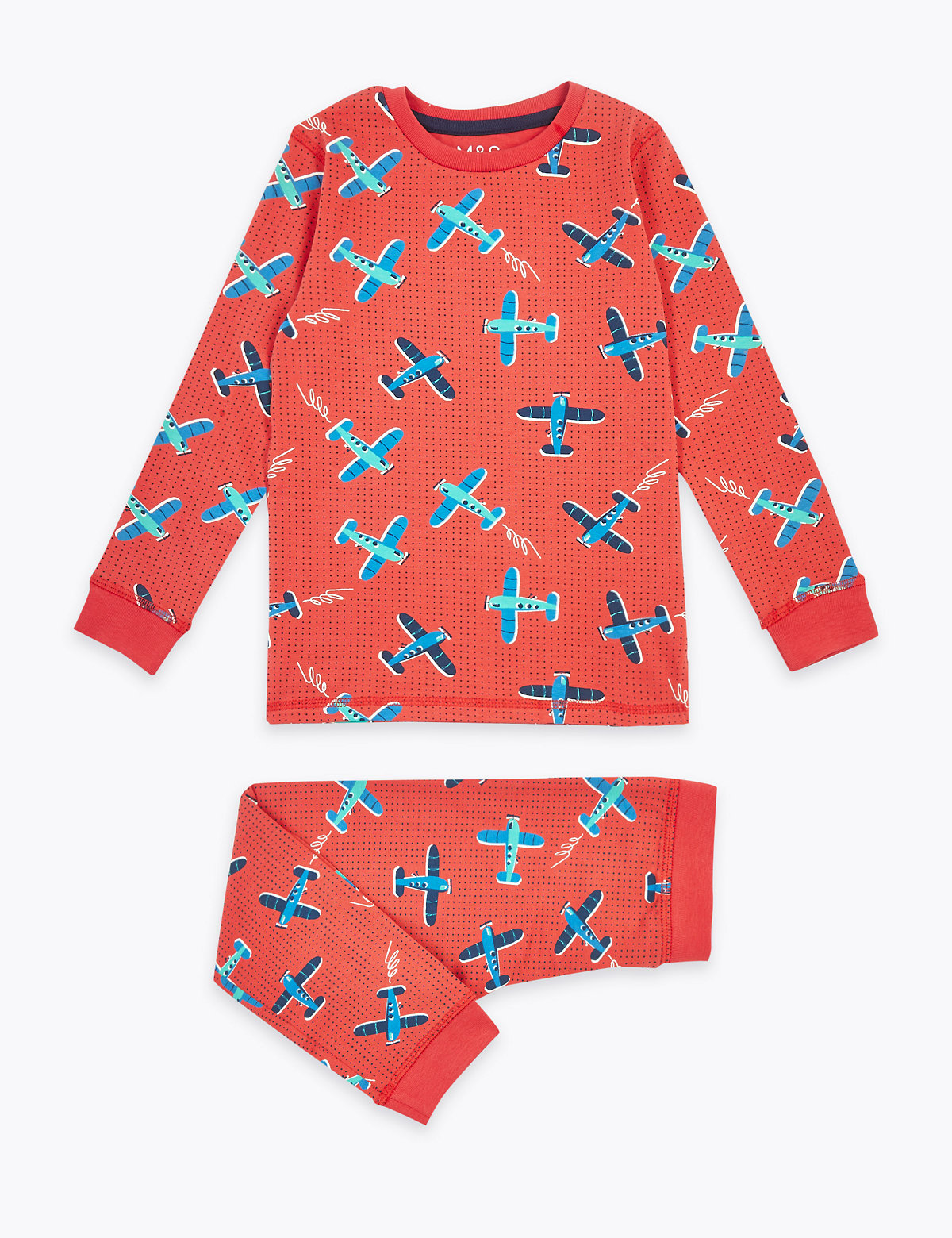 Cotton Rich Plane Pyjama Set (1-7 Yrs)