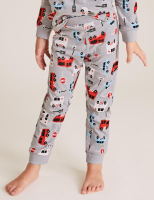 Cotton Rich Fire Engine Pyjama Set 1 7 Yrs