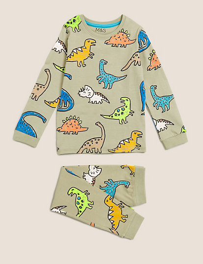 Cotton Rich Dinosaur Pyjamas (1-7 Yrs)