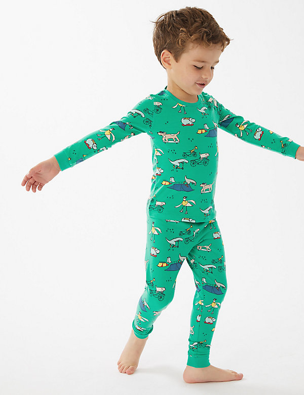 Pijama de algodón con diseño de animales (1-7&nbsp;años)