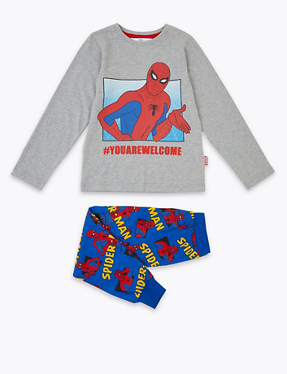 Pure Cotton Spider-Man™ Pyjama Set (3-8 Yrs)