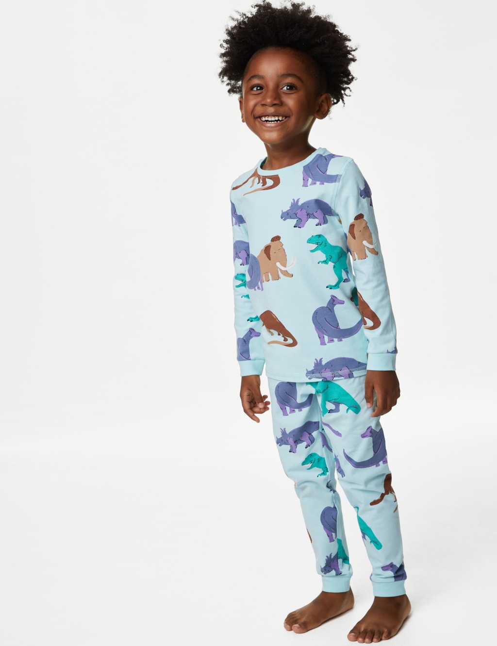Cotton Rich Dinosaur Pyjamas (1-8 Yrs) image 1
