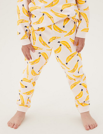 3pk Pure Cotton Patterned Pyjama Sets (1-7 Yrs)