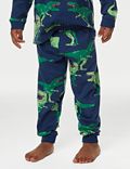 Zuiver katoenen pyjama met dinosaurusmotief (1-8 jaar)