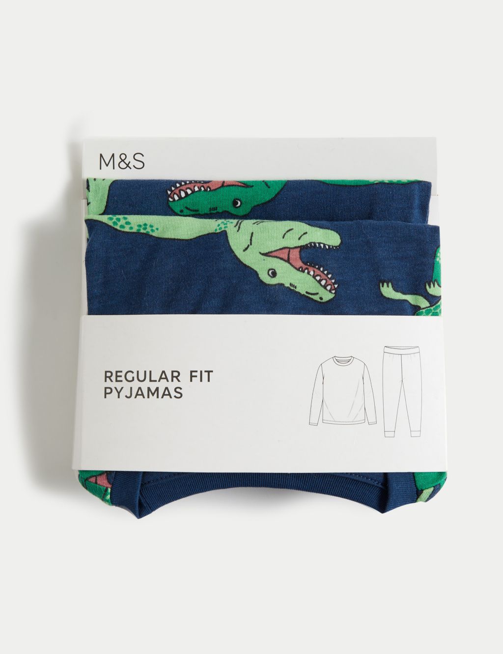Pure Cotton Dinosaur Pyjamas (1-8 Yrs) image 5