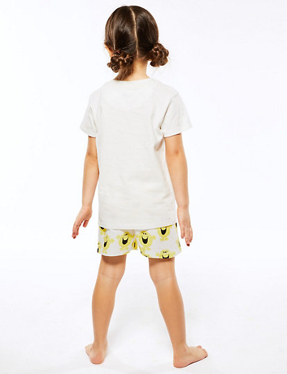Pure Cotton Mr Men™ Short Pyjama Set (1-7 Yrs)