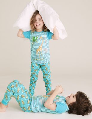 Pyjama à motif girafe de Roald Dahl™ & NHM™ (du 1 au 10 ans) - Blue Mix