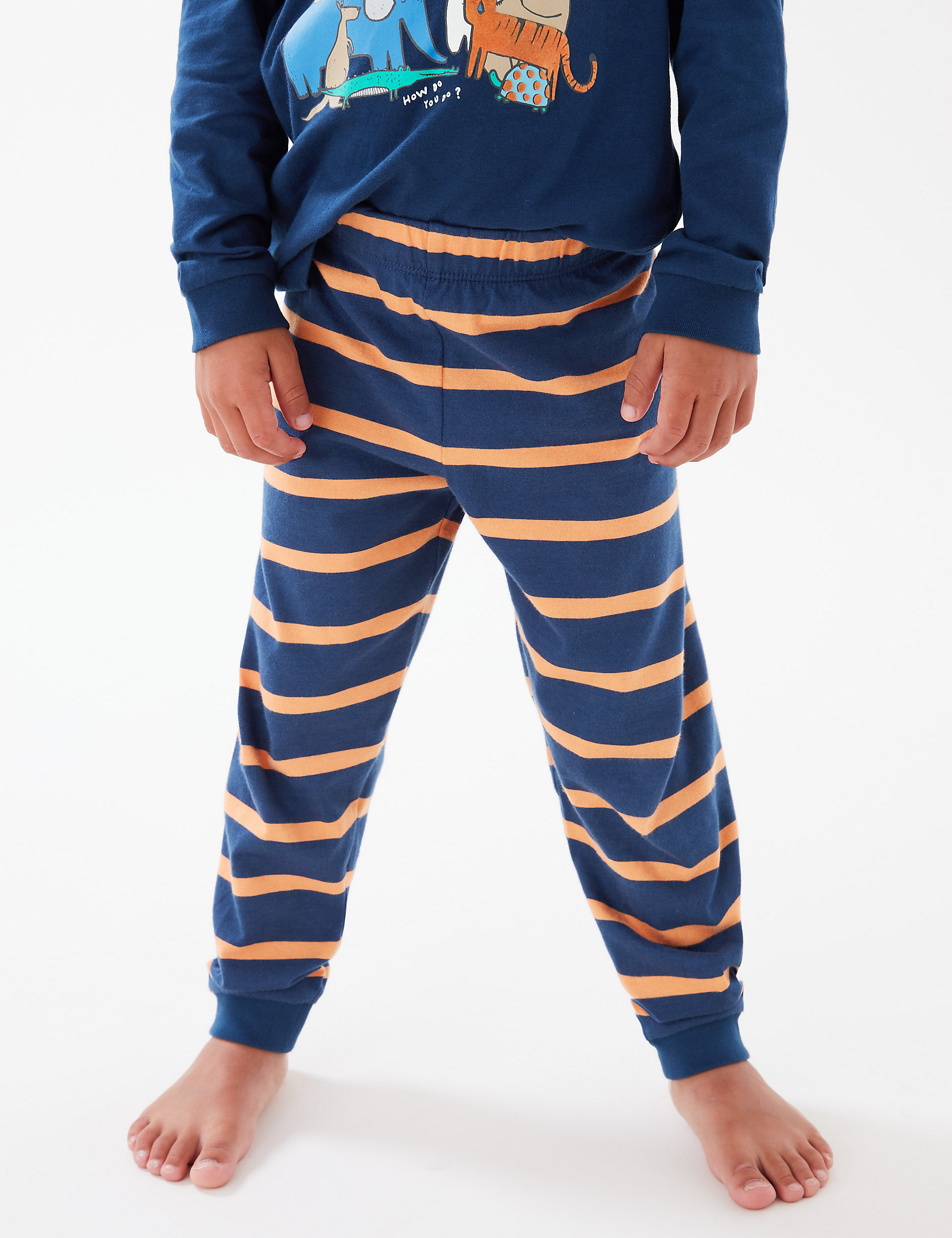 2pk Pure Cotton Animal Pyjama Sets (1-7 Yrs)