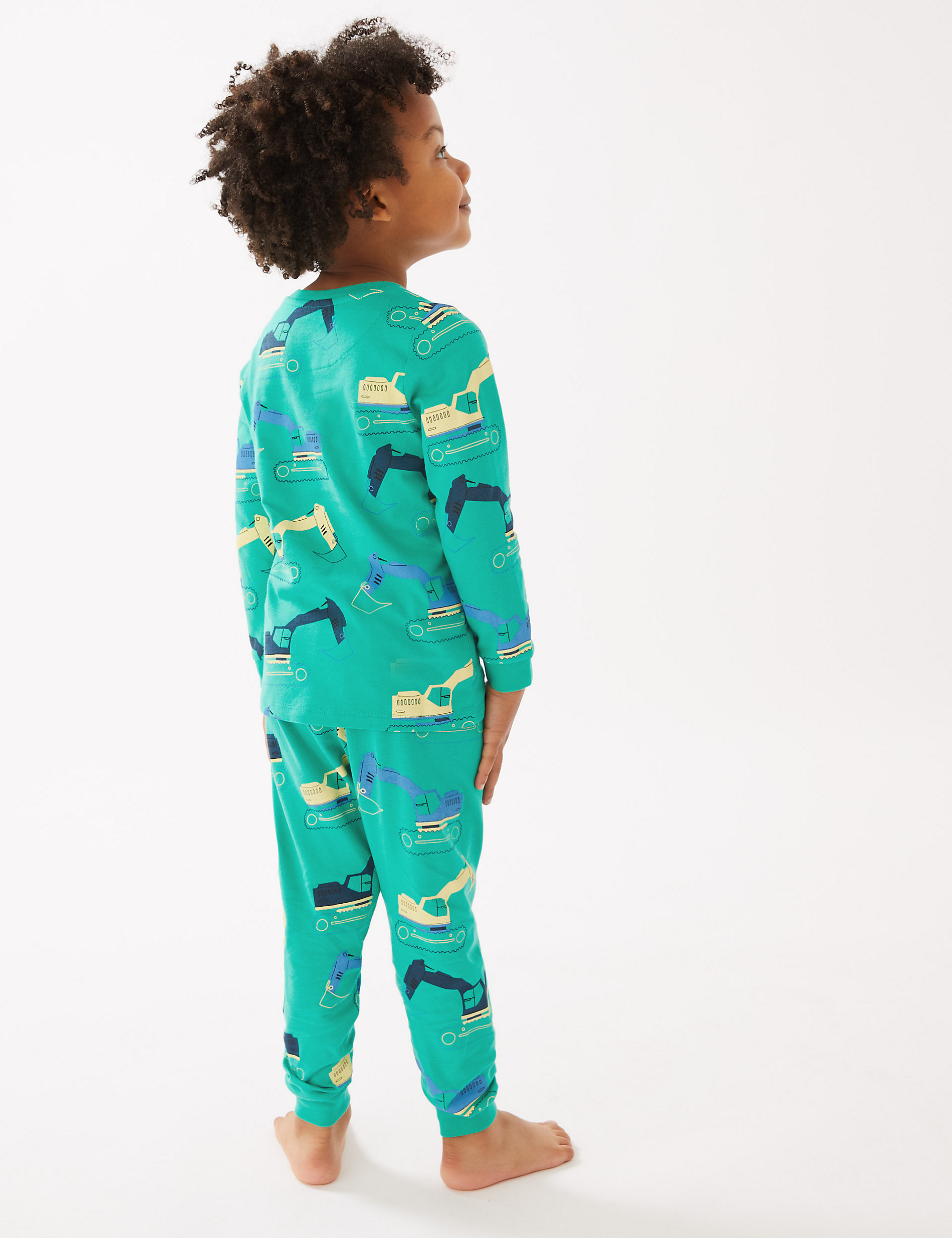 Pack de 3 pijamas 100% algodón con diseño de vehículos (1-7&nbsp;años)