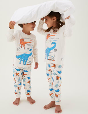 

M&S Collection Pijama 100% algodón de Dinosaurio de NHM™ (1-7 años) - Multi, Multi