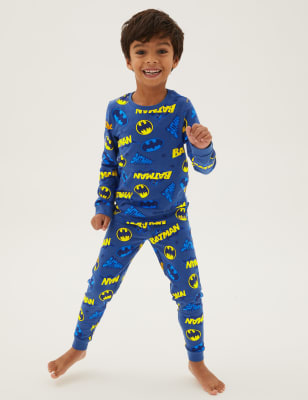 

M&S Collection Baumwollschlafanzug mit Batman™-Motiv (3-12 Jahre) - Multi, Multi