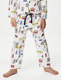 Zuiver katoenen pyjama met print van Londen (1-8 jaar)