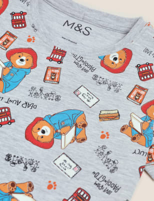 

M&S Collection Kurzer Schlafanzug mit Paddington™-Motiv (12 M. - 7 J.) - Grey Mix, Grey Mix