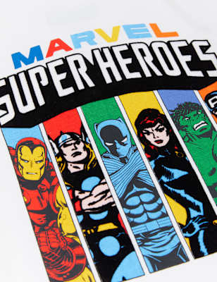 

M&S Collection Kurzes Schlafanzugset mit Marvel™-Motiv (3-12 Jahre) - White Mix, White Mix