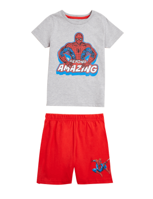

M&S Collection Pijama corto de Spider-Man™ (2-8 años) - Grey Mix, Grey Mix