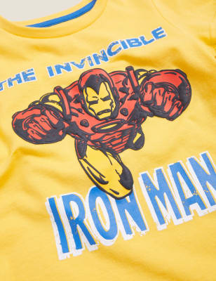 

M&S Collection Kurzer Schlafanzug mit Iron Man™-Motiv (3-12 J.) - Blue Mix, Blue Mix
