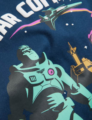 

M&S Collection Schlafanzug aus reiner Baumwolle mit Buzz Lightyear™-Motiv (12 M. - 7 J.) - Indigo Mix, Indigo Mix
