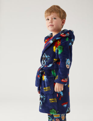

M&S Collection Bata polar de Marvel™ (3-12 años) - Indigo Mix, Indigo Mix