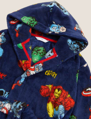 

Boys M&S Collection Marvel™ Dressing Gown (3 - 12 Yrs) - Indigo Mix, Indigo Mix