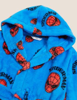 

Boys M&S Collection Spider-Man™ Dressing Gown (2-8 Yrs) - Blue Mix, Blue Mix