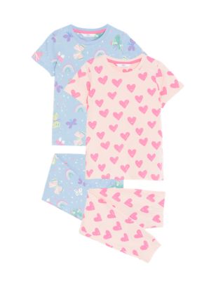 

Girls M&S Collection 2pk Pure Cotton Patterned Pyjama Sets (1-8 Yrs) - Pink Mix, Pink Mix
