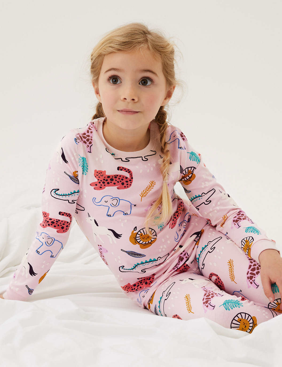 Cotton Rich Animal Print Pyjamas (12 Mths - 7 Yrs)