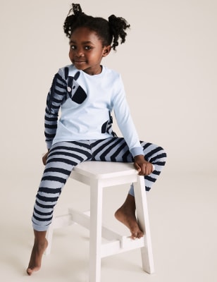 Children's 2024 zebra pyjamas