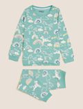 Cotton Rich Unicorn Print Pyjamas (1-7 Yrs)