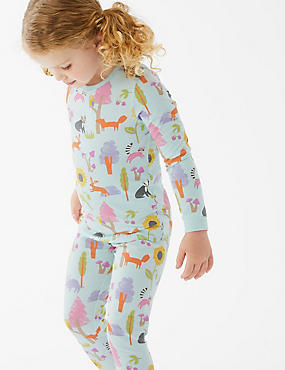 Ex Marks & Spencer Kinder Pyjama Schlafanzug Jungen Mädchen Nachtwäsche 2 teilig 