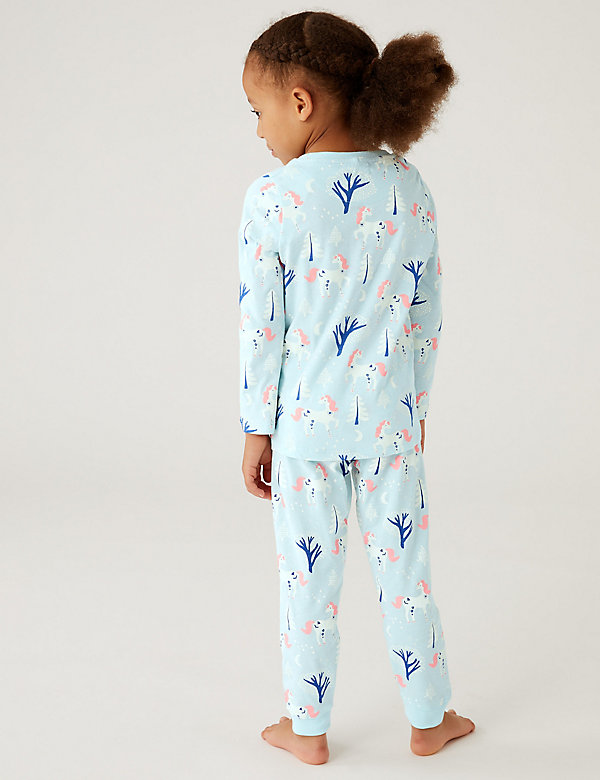 Pure Cotton Unicorn Pyjamas (12 Mths - 7 Yrs) - OM