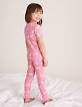 2pk Pure Cotton Cat Pyjama Sets